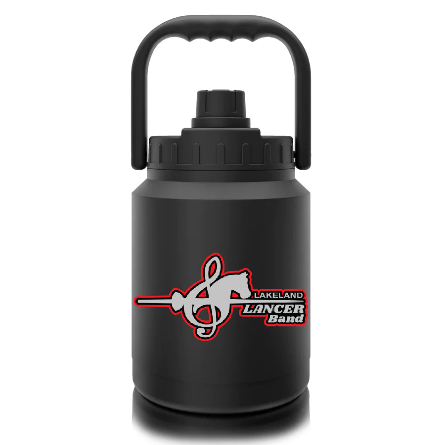 Lakeland Band The 64oz (1/2 Gallon) Jug w/ LanceNote Design on Front