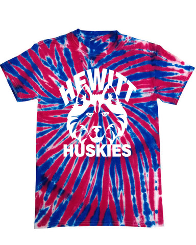 Hewitt Huskies Red JA Cosmic Fleece Hooded Sweatshirt - 8613 w/ Logo Design 1 on Front