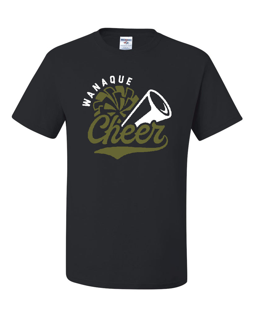 Wanaque Cheer JERZEES - Dri-Power® 50/50 T-Shirt - 29MR w/ Cheer 334 Design on Front.