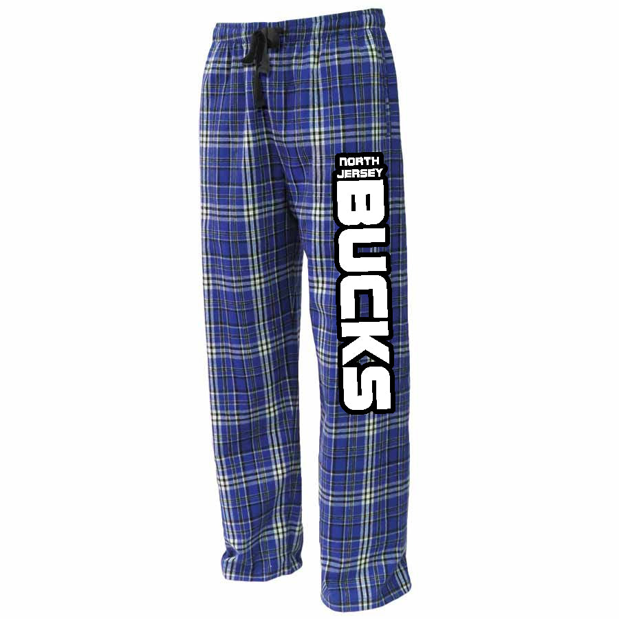 NJ Bucks PS Flannel Pants w/ NJ Bucks Down Left Leg