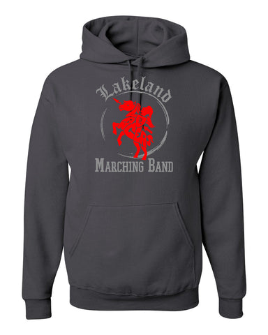 Lakeland Marching Band Black Short Sleeve Tee w/ LanceNote Design on Front
