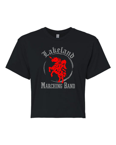 Lakeland Marching Band Charcoal Short Sleeve Tee w/ LLMB24 Design on Front