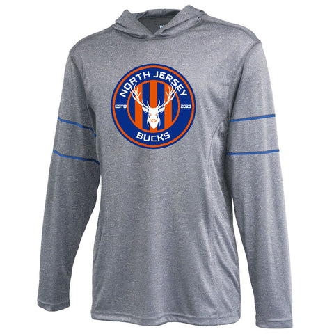 NJ Bucks JERZEES - Dri-Power® Long Sleeve 50/50 T-Shirt - 29LSR w/ NJB Circle Logo on Front