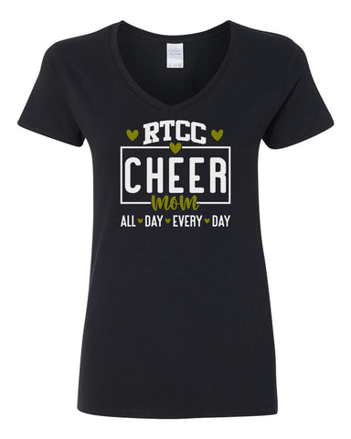 RTCC Stripe Jersey Short Sleeve Tee w/ RTCC 2 Color Logo on Front.