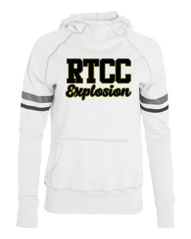 RTCC Black Full Zip Hoodie w/ RTCC Burst Logo in 2 Color Print on Back.