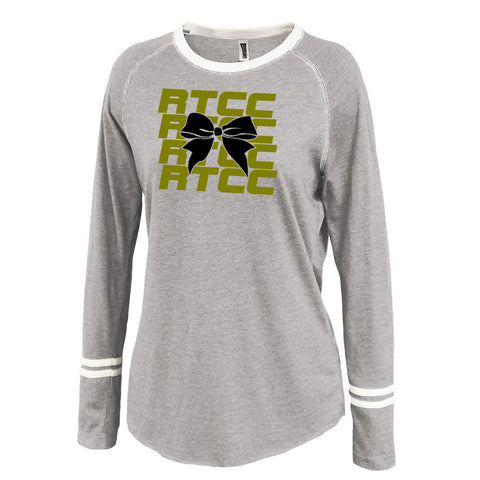 RTCC Three-Quarter Raglan Sleeve Baseball T-Shirt w/ 2 Color Logo on Front.
