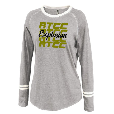 RTCC Black V-Neck T-Shirt w/ RTCC Cheer Mom ADED Design on Front.
