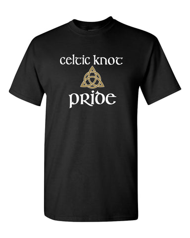 Celtic Knot Black JERZEES - NuBlend® Hooded Sweatshirt - 996MR w/ Full Color Celtic Pride Design on Front