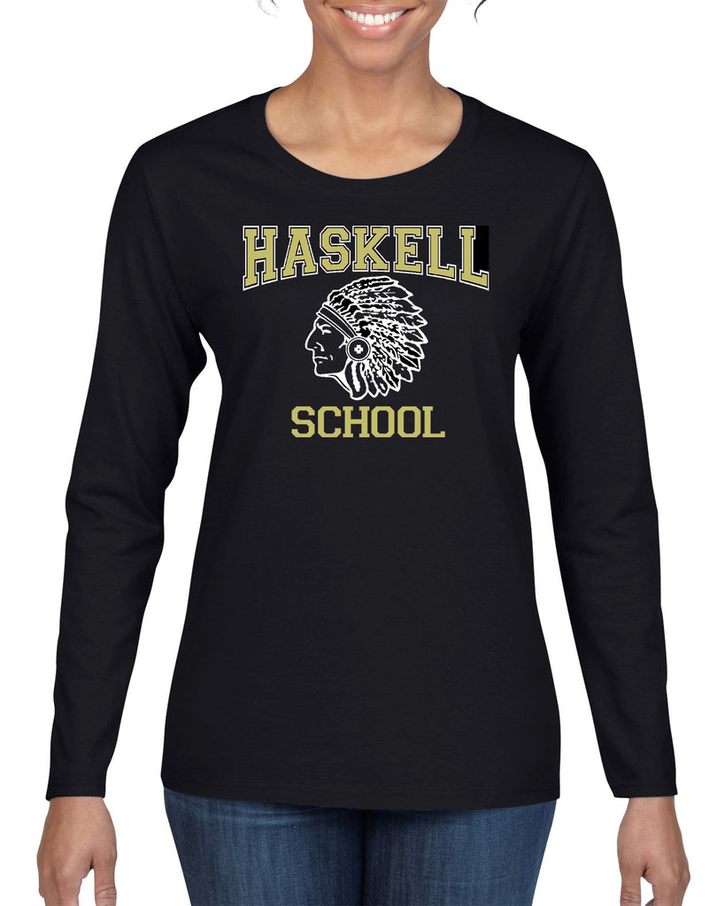 HASKELL School Heavy Cotton Black Long Sleeve Tee w/ HASKELL School