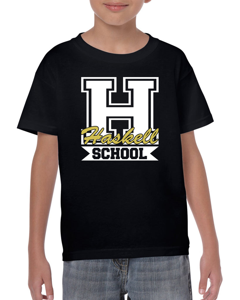 HASKELL School Heavy Cotton Black Short Sleeve Tee w/ HASKELL School