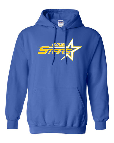 Butler Stars Gray Attain Wicking Set-In Sleeve Tee w/ Large Front 2 Color Design
