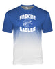 erskine school royal badger - hex 2.0 t-shirt - 2220 - w/ logo design 1 on front.