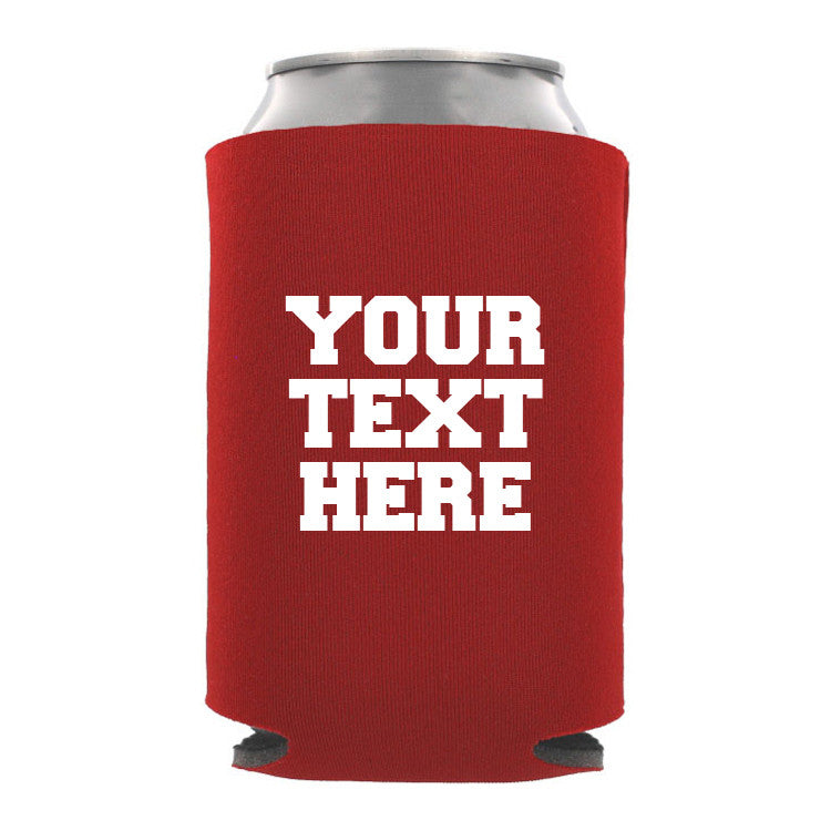 premium foam can cooler-sd-blank-tcc-115b red