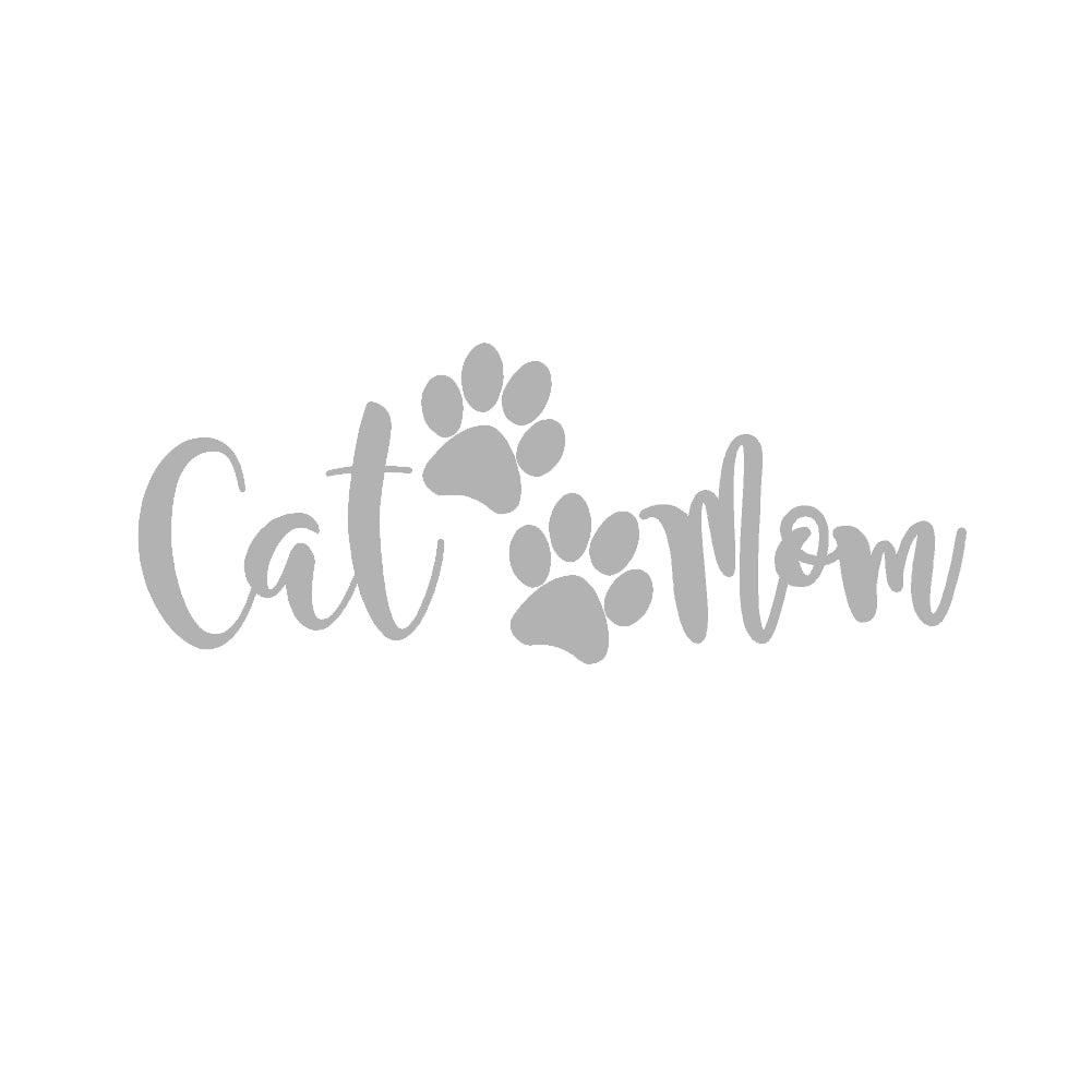 cat mom v3 single color transfer type decal