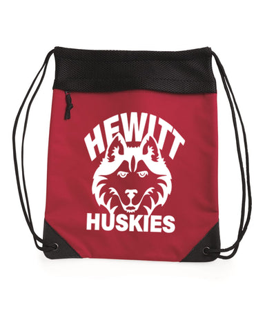 Hewitt Huskies Red JA Cosmic Fleece Hooded Sweatshirt - 8613 w/ Logo Design 1 on Front