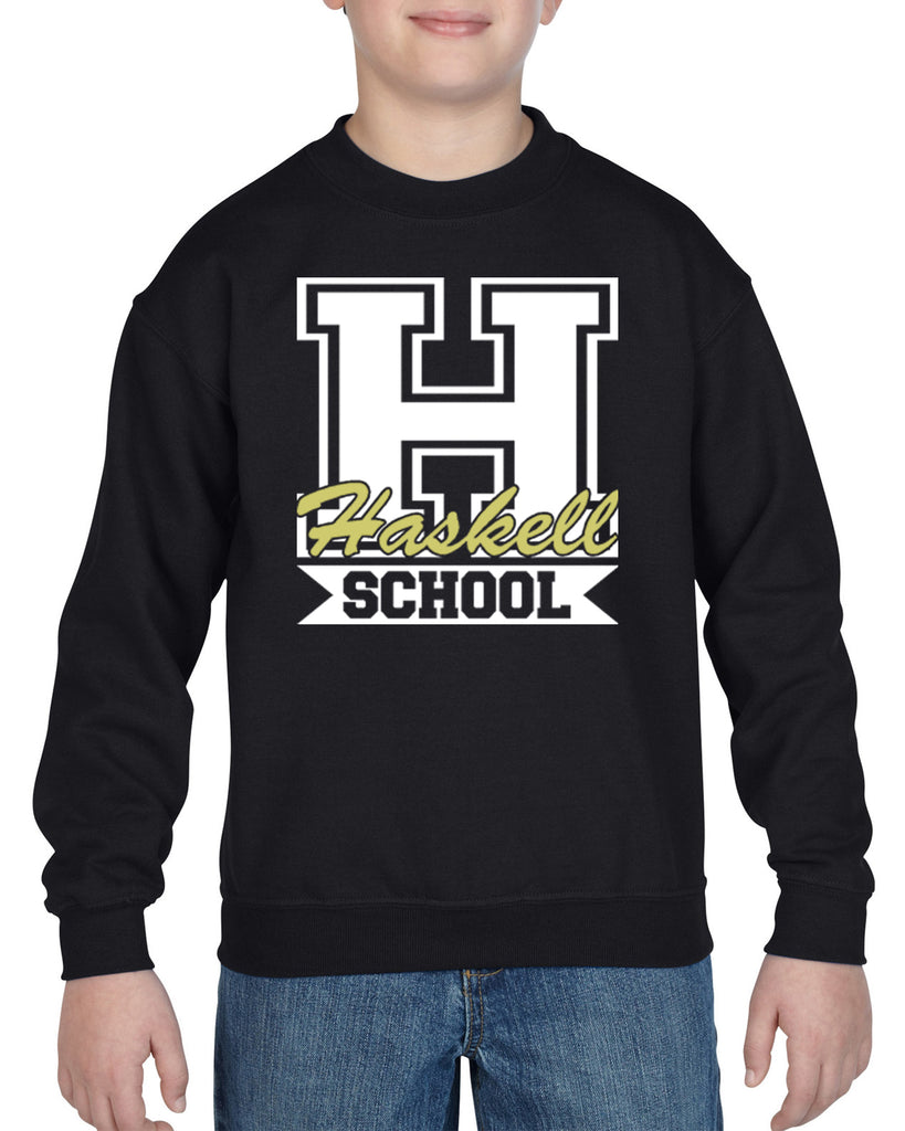 HASKELL School Black Heavy Blend Crewneck Sweatshirt w/ HASKELL School