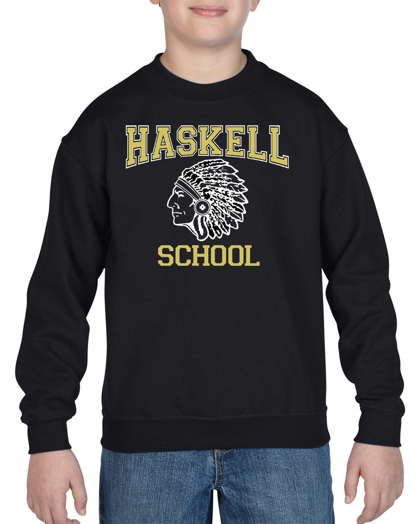 HASKELL School Black Heavy Blend Crewneck Sweatshirt w/ HASKELL School