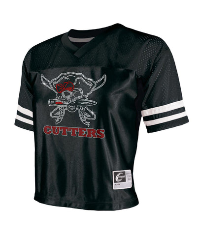 FLFA Black Sportsman - Solid 12" Cuffed Beanie - SP12 w/  Cutters Text Embroidered on Front