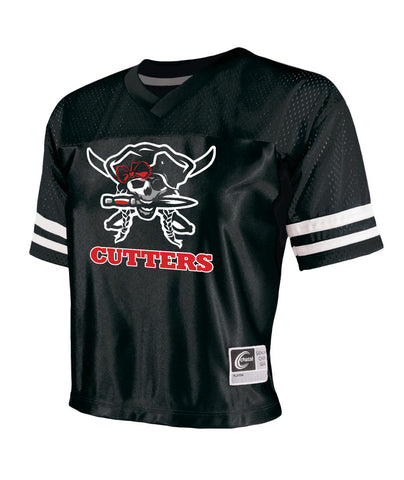 FLFA Black Badger - B-Core Sport Performance T-Shirt - 4120  w/ FLFA Cutters CHEER/FOOTBALL Logo on Front