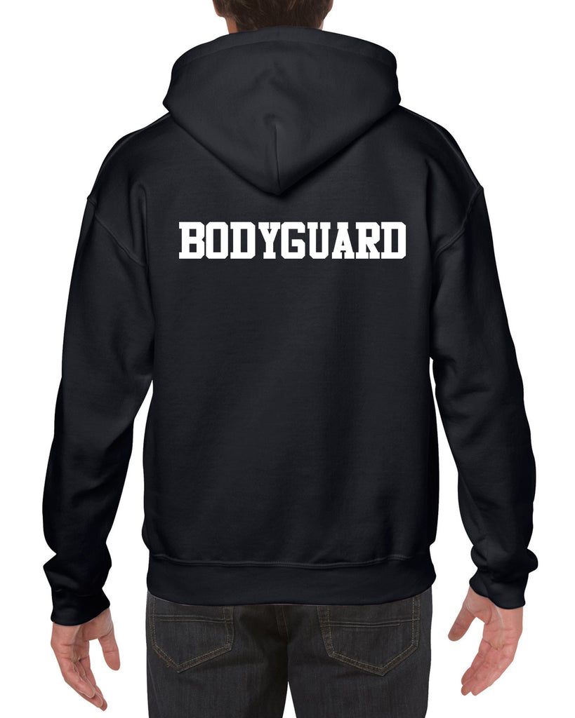 wmcc black shirt w/ wmcc "dad" logo in 2 color print on front & "bodyguard" on back.