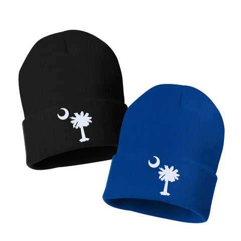 SKI HAIR DON'T CARE Embroidered Cuffed Beanie Hat