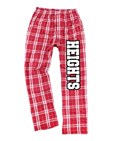 Heights Sport Gray Short Sleeve Tee w/ Heights Pride Design in Red on Front.