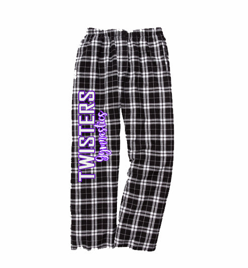 Twisters Gymnastics PJ Style Flannel Pants w/ Twisters 2 Color Design –  StickerDad & ShirtMama