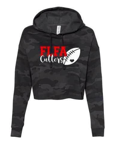 FLFA Black JERZEES - Dri-Power® Long Sleeve 50/50 T-Shirt - 29LSR w/ FLFA Cheer/Football Logo on Front
