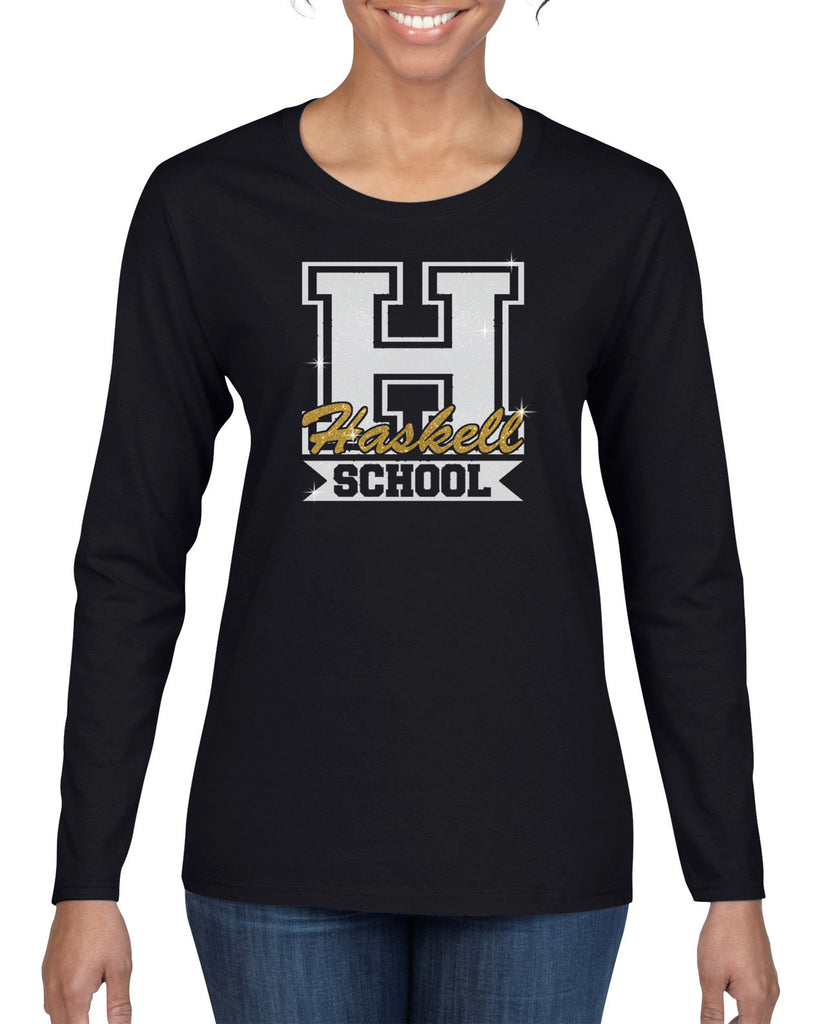 HASKELL School Heavy Cotton Black Long Sleeve Tee w/ HASKELL School