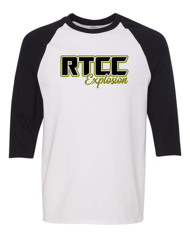 RTCC Stripe Jersey Short Sleeve Tee w/ RTCC 2 Color Logo on Front.
