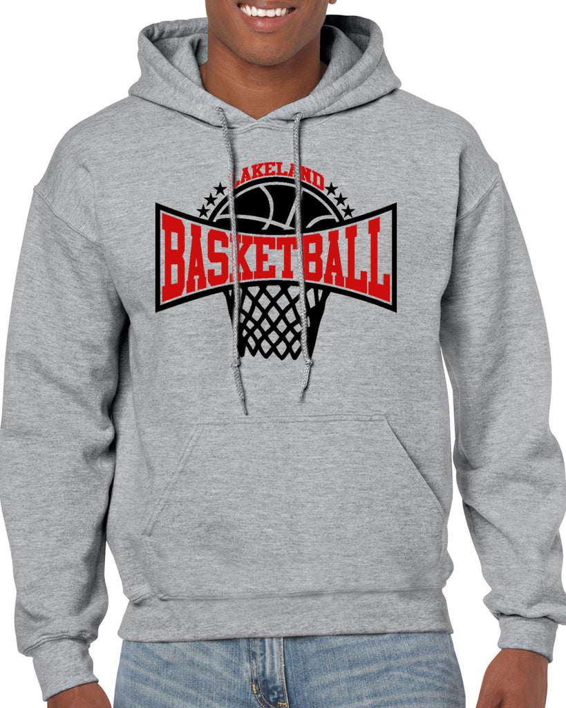 Lakeland Basketball Sport Gray Heavy Blend Shirt w/ Lakeland Basketball V2 logo on Front.