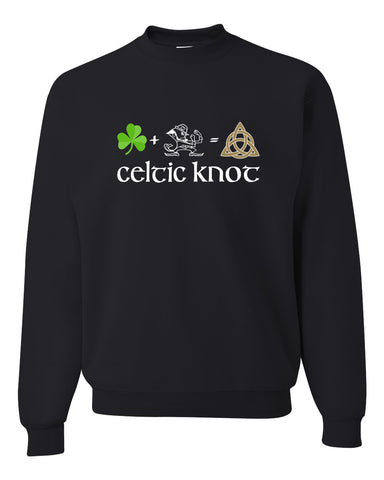 Celtic Knot Charcoal JERZEES - Dri-Power® 50/50 T-Shirt - 29MR w/ Full Color Flag Design on Front