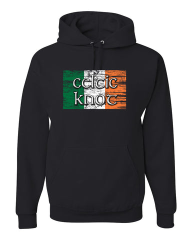 Celtic Knot Charcoal JERZEES - NuBlend® Hooded Sweatshirt - 996MR w/ Full Color 323 Design on Front