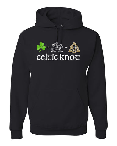 Celtic Knot Black JERZEES - NuBlend® Crewneck Sweatshirt - 562MR w/ Full Color Celtic Pride Design on Front