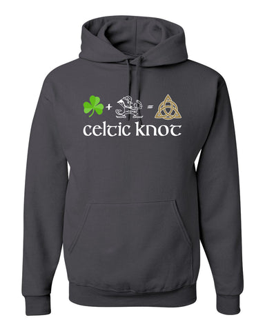 Celtic Knot Charcoal JERZEES - NuBlend® Crewneck Sweatshirt - 562MR w/ Full Color 323 Design on Front