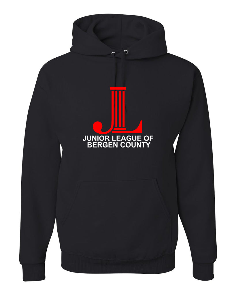 JLBC Black JERZEES - NuBlend® Hooded Sweatshirt - 996MR w/ Large Logo on Front