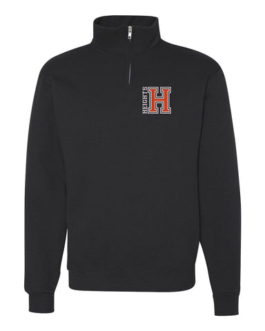 Heights Sport Gray Short Sleeve Tee w/ Heights Pride Design in Red on Front.