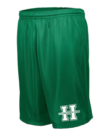 HOPATCONG White Zippered Drawstring Backpack w/ HOPATCONG "H" Logo on Front.