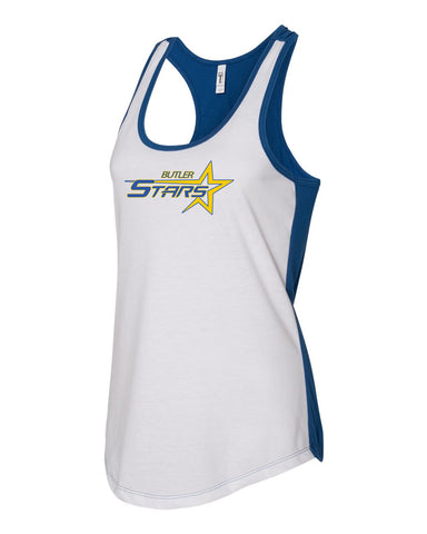 Butler Stars Gray Attain Wicking Set-In Sleeve Tee w/ Large Front 2 Color Design