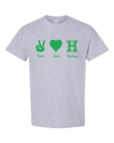 HOPATCONG White Zippered Drawstring Backpack w/ HOPATCONG "H" Logo on Front.