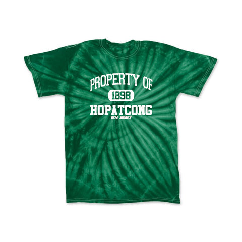 HOPATCONG White Zippered Drawstring Backpack w/ HOPATCONG "H" Logo on Front.