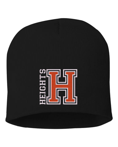 Heights Sport Gray Short Sleeve Tee w/ Heights Pride Design in Red on Front.
