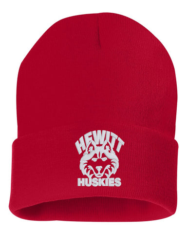Hewitt Huskies Red JA Cosmic Fleece Hooded Sweatshirt - 8613 w/ Logo Design 1 on Front