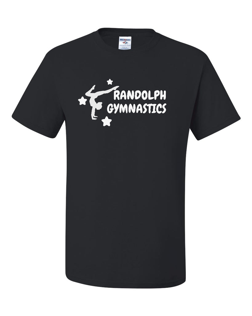 Randolph Gymnastics Short Sleeve Tee w/ Logo Design V1 on Front
