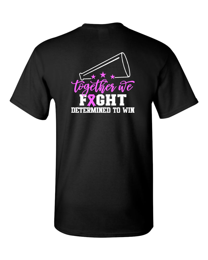 Wanaque Cheer Heavy Cotton Tee w/ Together We Fight Design Front & Back.