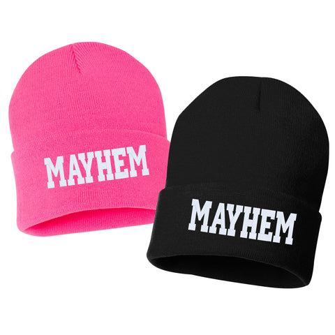 FCK IT Embroidered Cuffed Beanie Hat