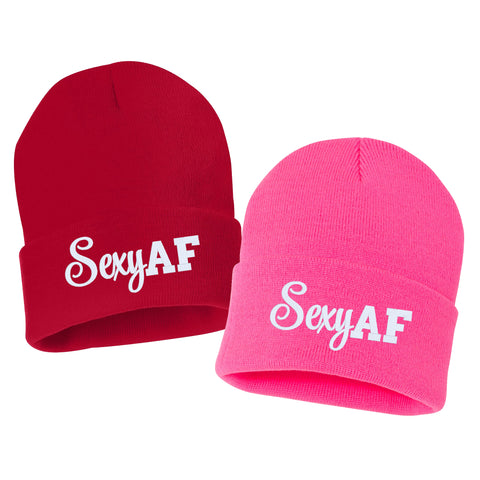 FCK IT Embroidered Cuffed Beanie Hat