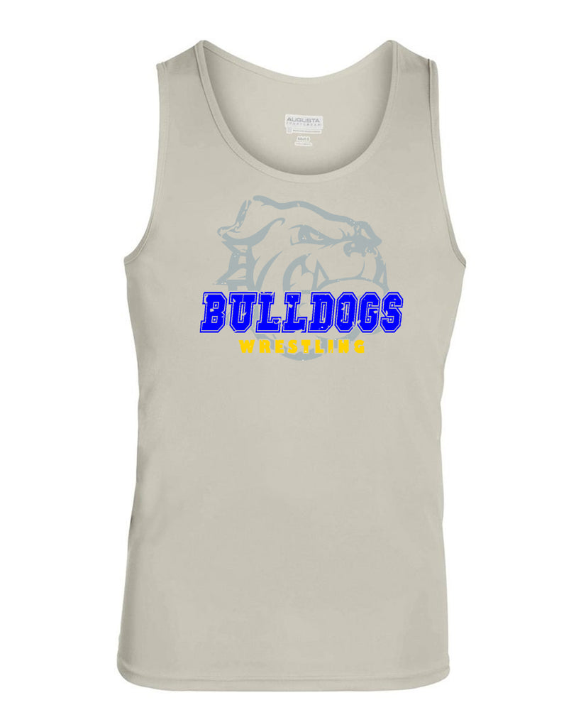 Butler Wrestling Silver Training Tank  w/ Large Front 3 Color Design