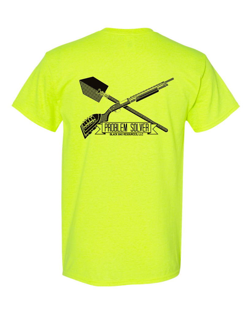 black bag resources - problem solver - 1 color printed graphic tee