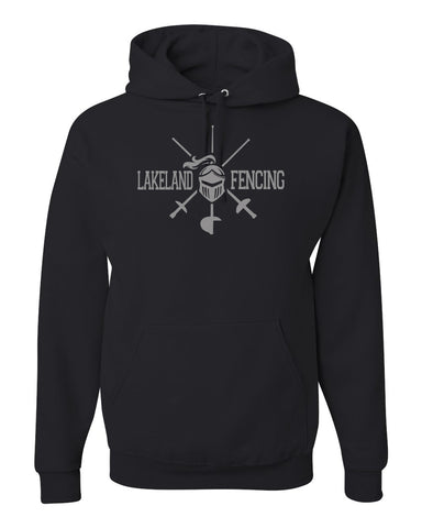 Lakeland Robotics Black Polar Fleece Vest - 3012 w/ Embroidered Design on Front Left Chest